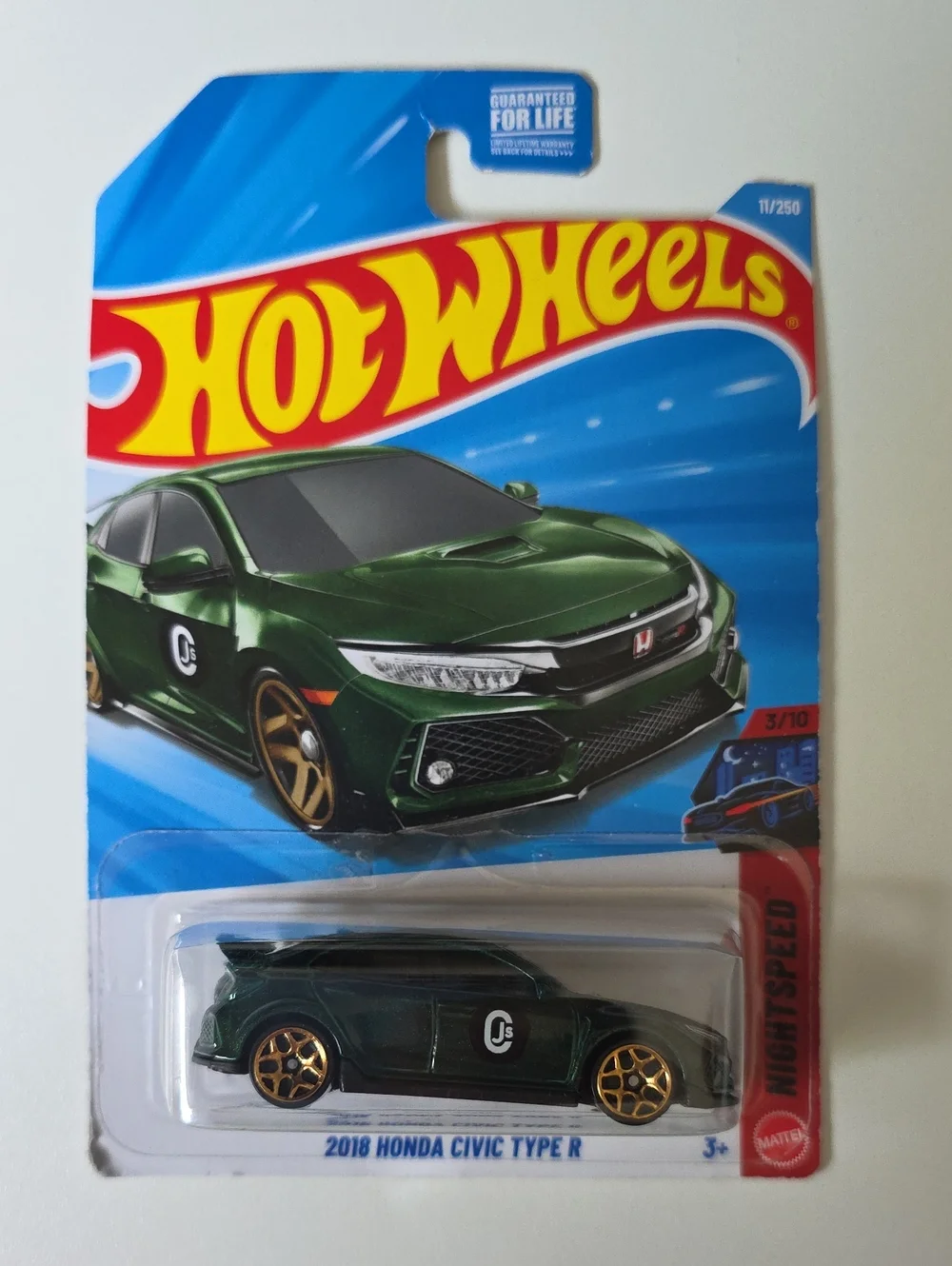 Hot Wheels Nightspeed – Honda Civic, Corvette C7 Z06, 24/seven, Dodge Challenger